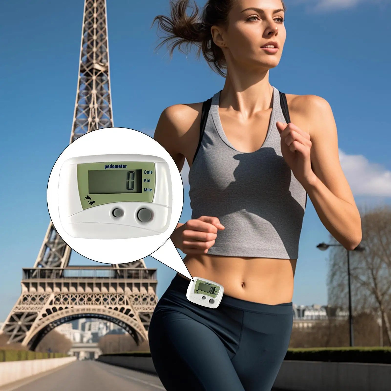 Pedometer for Walking - Digital LCD Compact