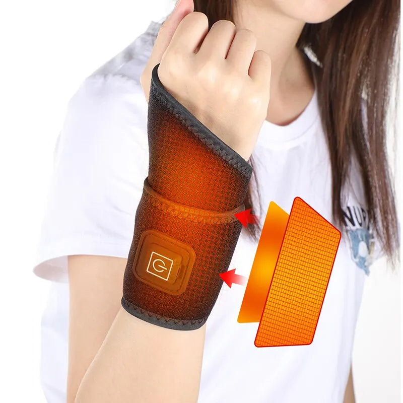 Heating Wrist Protector - Sports Protection Breathable USB Hand Massager