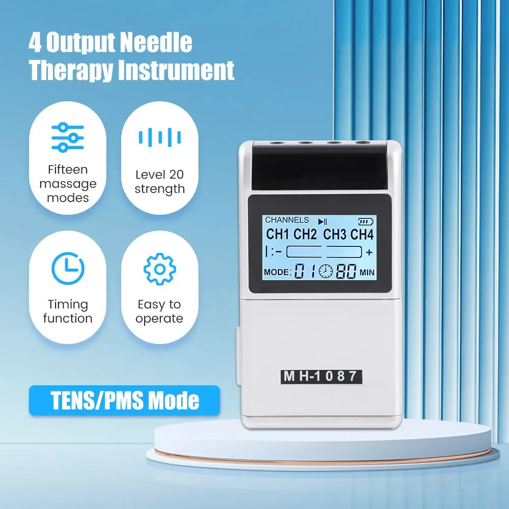 8 Electrode Pads 15 Mode EMS Tens Device