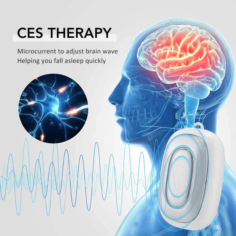Handheld CES Sleep Aid Device Palm Pulse Massager