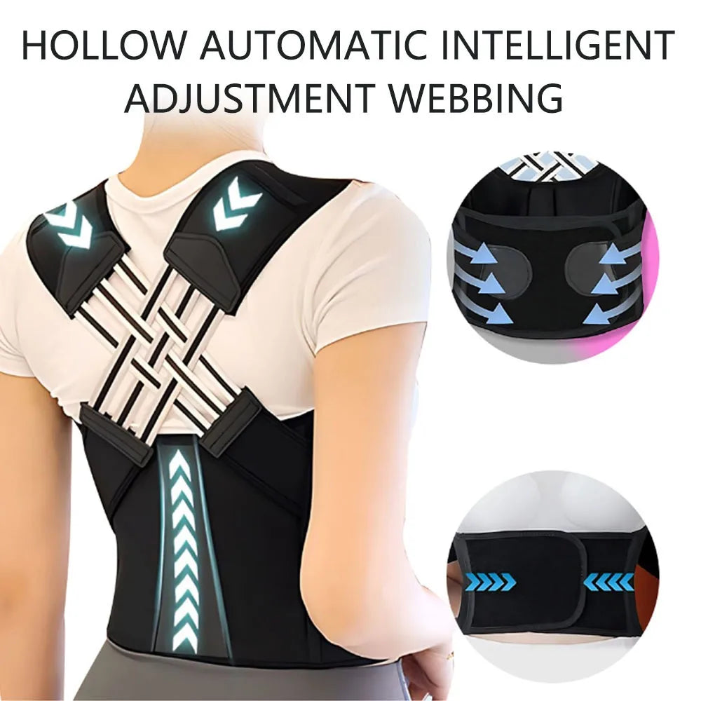 Magnetic Therapy Back Posture Corrector With Adjustable Shoulder Support