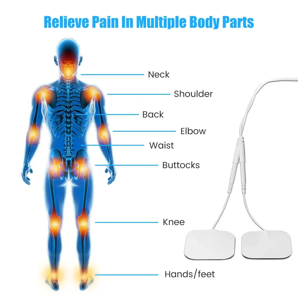 8 Electrode Pads 15 Mode EMS Tens Device
