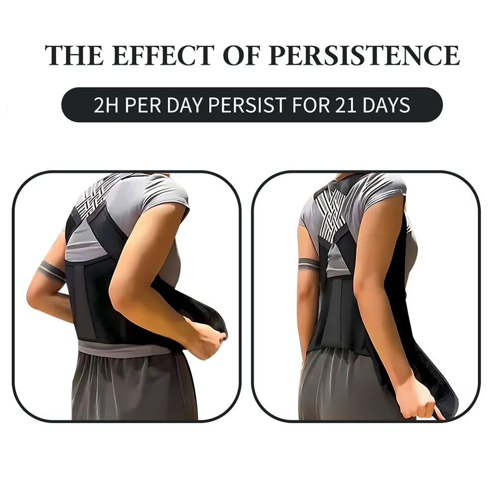 Magnetic Therapy Back Posture Corrector with Adjustable Shoulder Support