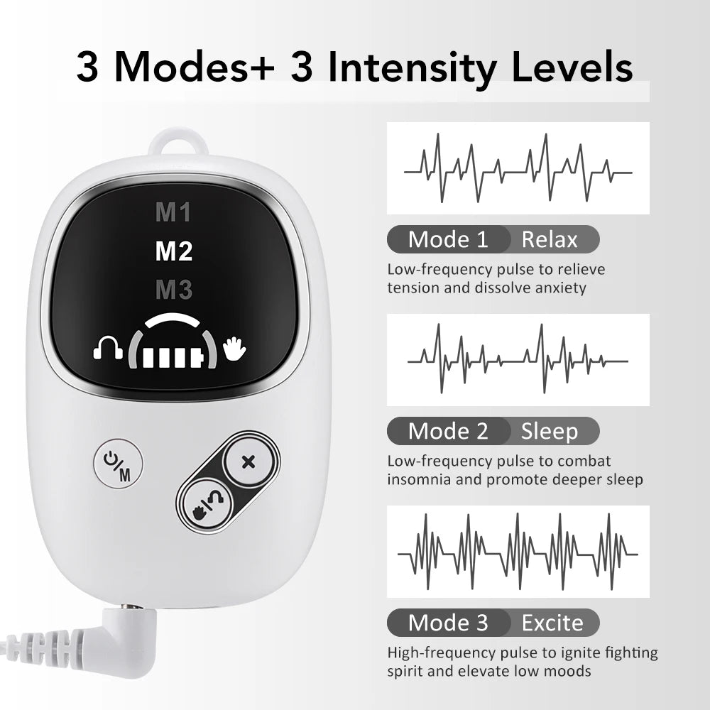 Handheld CES Sleep Aid Device Palm Pulse Massager