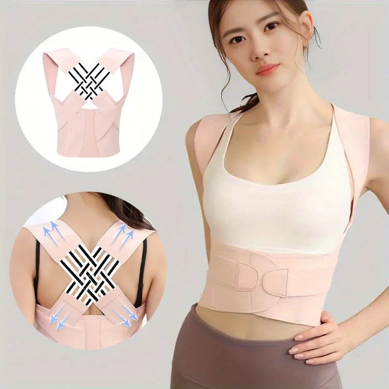 Magnetic Therapy Back Posture Corrector With Adjustable Shoulder Support