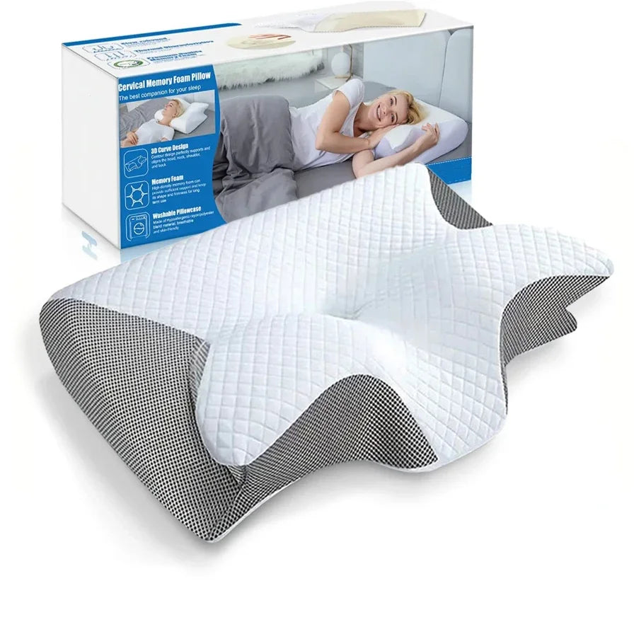Butterfly Sleep Memory Neck Pillow