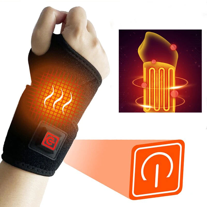 Heating Wrist Protector - Sports Protection Breathable USB Hand Massager