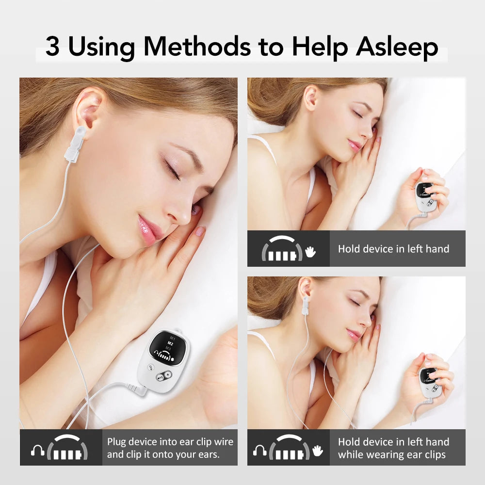 Handheld CES Sleep Aid Device Palm Pulse Massager