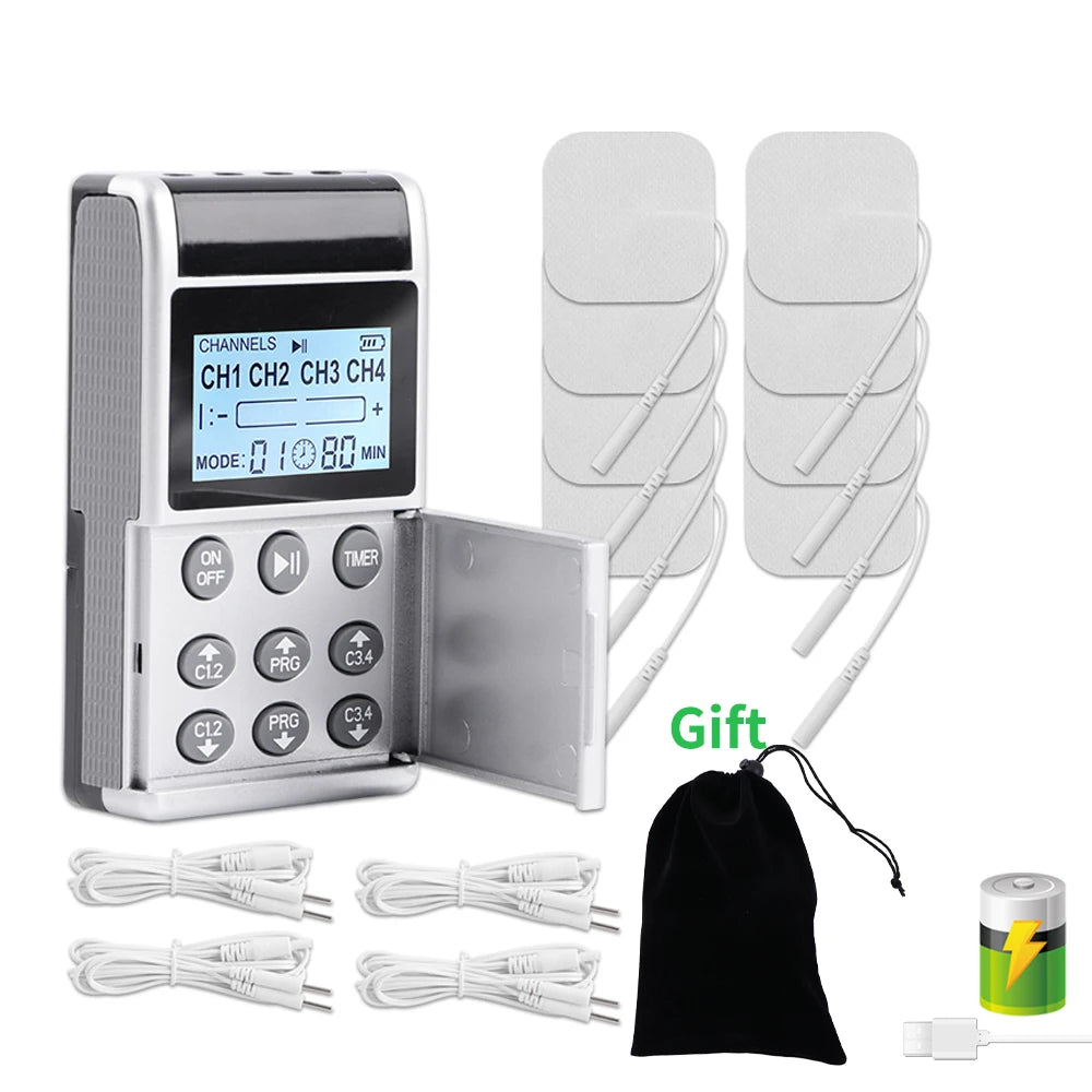 8 Electrode Pads 15 Mode EMS Tens Device